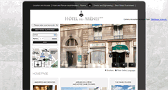 Desktop Screenshot of hotel-des-arenes.com